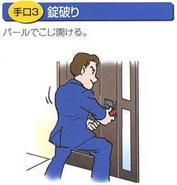 泥棒侵入手口と不正開錠対策 鍵の日本ロック カギ屋 泥棒侵入手口と不正開錠対策 鍵の日本ロック カギ屋